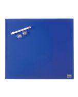 Photo Tableau magnétique en verre Diamond - 450 x 450 mm - Bleu : NOBO réf. 1903953