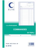 Photo Carnet de commandes 297 x 210 mm - Autocopiant Tripli ELVE