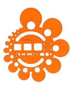 Gabarit découpe ou dessin Trace Circonférences MINERVA N°20