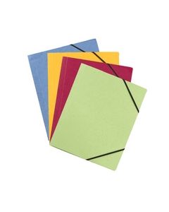 Chemise à élastiques A4 - Jaune : ELBA Carte Forte photo