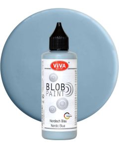 Peinture effet 3D - Blob Paint Modern Pastel - Bleu Nordique VIVA image