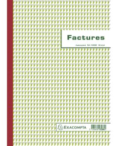 FACTURES  :Carnets autocopiants  Tripli - 297 x 210 mm 13288E Exacompta