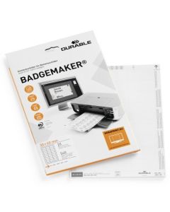 Bristols PC pour Badges - 60 x 30 mm : DURABLE Lot de 540 Visuel