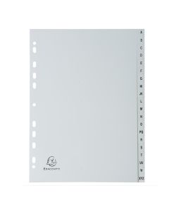 EXACOMPTA : Jeu de 20 intercalaires alphabétiques en pp - 225 x 297 mm