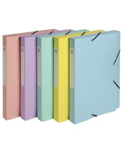 Boîte de classement Cartobox - Dos 25 mm - Assortiment : EXACOMPTA Aquarel image