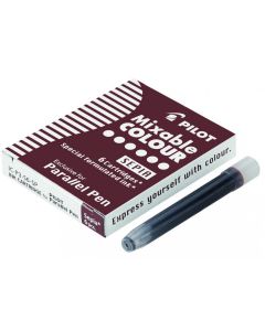 Lot de 6 Cartouches d'encre pour Stylo plume de Calligraphie Parallel Pen - Rouge : PILOT Visuel