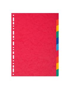 EXACOMPTA : Jeu de 10 intercalaires neutres en carte recyclée 2110E