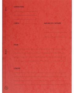 Modele Dossier de plaidoirie Avocat Exacompta - Rouge Avocat Exacompta 220105E