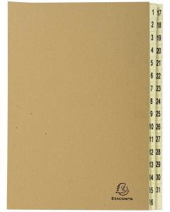 Trieur Numérique 31 compartiments Brun EXACOMPTA 22219E