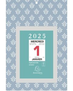 Bloc éphéméride 2025 - 134 x 98 mm EXACOMPTA Fond en Carton