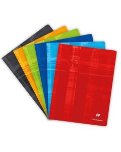 CLAIREFONTAINE 3311C : Cahier piqûre couverture pelliculée - 48 pages à grands carreaux - 240 x 320 mm