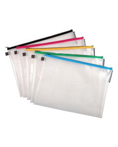 REXEL : Sac à fermeture éclair - A5 - 148 x 210 mm - Bleu 1