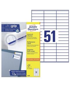 Photo Étiquettes adhésives ProNature 70 x 16,9 mm AVERY 3420