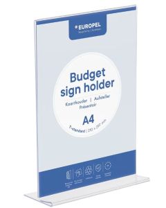 Présentoir de table droit - Portrait - A4 : EUROPEL image