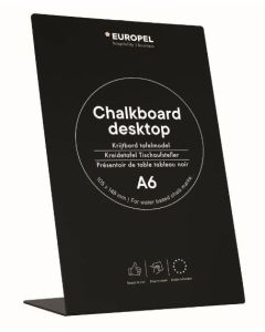 Présentoir de Table incliné - A6 - Noir : EUROPEL image