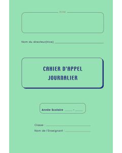 Cahier d'appels journaliers 36285 ELVE : Lot de 5 