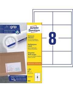 Étiquettes adhésives 97 x 67,7 mm AVERY Ecologique Lot de 800