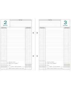 Agenda perpétuel de Caisse - Recharge 38978E Exacompta