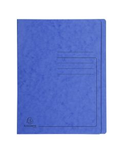 Chemise à lamelle imprimée A4 - Bleu : EXACOMPTA image