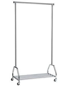 Porte-manteaux sur roulettes avec porte-bagage : UNILUX Groom 400050647