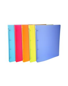 Exacompta 51177E Linicolor : Classeur souple Assortiment - 4 anneaux