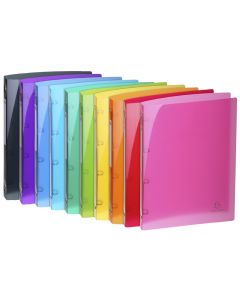 Classeur souple à 4 anneaux - Dos de 20 mm - Assortiment : EXACOMPTA Iderama Exemple