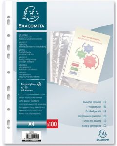 5200E Pochettes perforées Exacompta A4 vertical