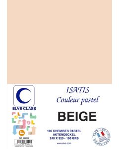 Chemise pour dossier A4 - 160 g - Beige ELVE Isatis Lot de 102