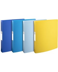 Classeur semi-rigide - 2 anneaux de 30 mm - Assortiment : EXACOMPTA Bee Blue image