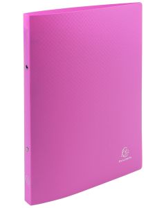 Classeur souple - 2 anneaux de 15 mm - Rose opaque : EXACOMPTA Image