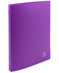 Classeur souple - 2 anneaux de 15 mm - Violet opaque : EXACOMPTA Image