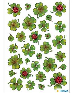 Stickers en papier - Trèfles : HERMA Lot de 93 Image