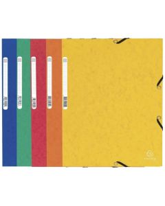 Chemise cartonnée à élastiques 3 rabats - Assortiment : EXACOMPTA Modèle