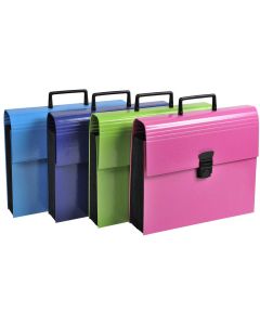 55630E EXACOMPTA : Trieur avec poignée - 12 compartiments - Assortiment