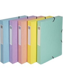 Boîte de classement - Dos 25 mm - Assortiment : EXACOMPTA Aquarel image