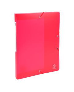 Boîte de classement Chromaline - Rouge translucide : EXACOMPTA 59875E