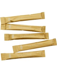 Sucre en poudre en stick : HELLMA Goldline Lot de 750 Visuel