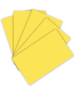 Carton de Bricolage 500 x 700 mm - Jaune citron - 300 g/m² : FOLIA Lot de 10 Visuel