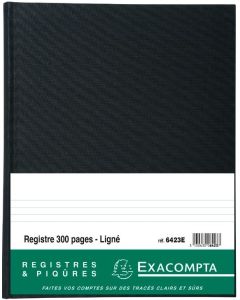 Registre 300 pages lignées - 320 x 250 mm EXACOMPTA 6423E Modèle