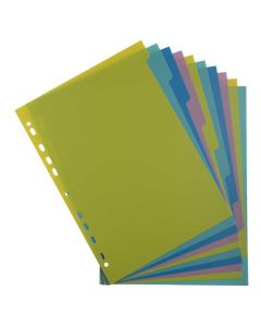 Jeu de 10 Intercalaires A4 perforés - Assortiment : EXACOMPTA Forever Young image