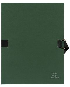 Chemise à sangle toilée - Dos extensible - Vert foncé : EXACOMPTA image