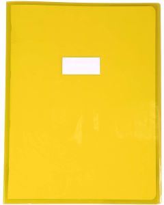 Protège-cahier - 240 x 320 mm - Jaune transparent : CLAIREFONTAINE Cristalux Visuel
