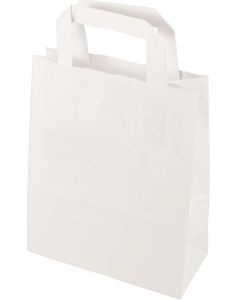 Sac en Papier 180 x 100 x 220 mm - Kraft Blanc PAPSTAR
