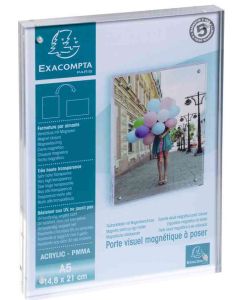 Présentoir avec fermeture magnétique - A5 - Cristal : EXACOMPTA Office image