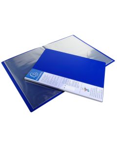 88102E Protège-documents de 20 vues - Bleu EXACOMPTA Ouvert