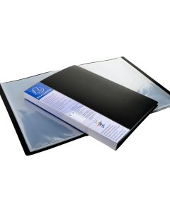 88401E Protège-documents de 80 vues - Noir EXACOMPTA Ouvert