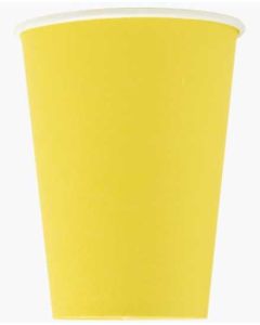 Gobelet en carton Jaune - 0,2 L PRONAPPE Lot de 15