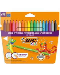 18 feutres de coloriage BIC KIDS Assortiment 