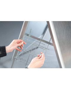 Panier d'accrochage à prospectus - A4 - Argent : FRANKEN Visuel