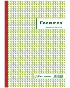FACTURIERS : Lot de 5 Carnets autocopiants Tripli - 210 x 297 mm 3287E - Factures